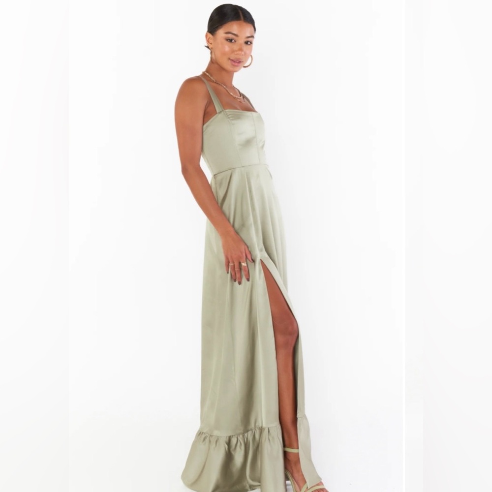 Show Me Your MuMu Olive Maxi Dress - Clarissa Corset Dress